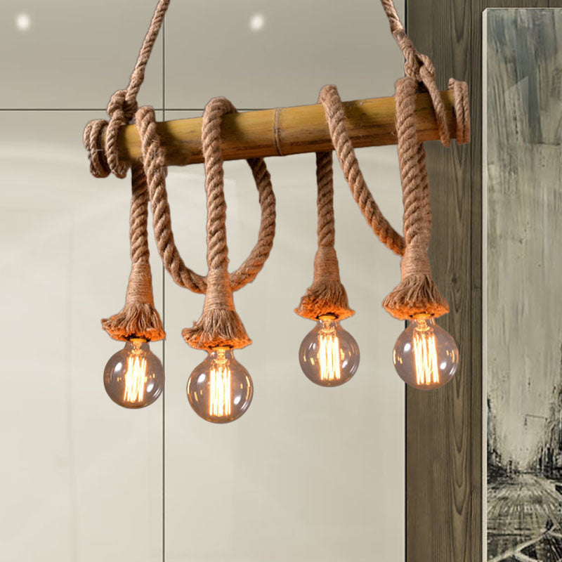 Moderne Sejlampe med Reb | NauticalBamboo