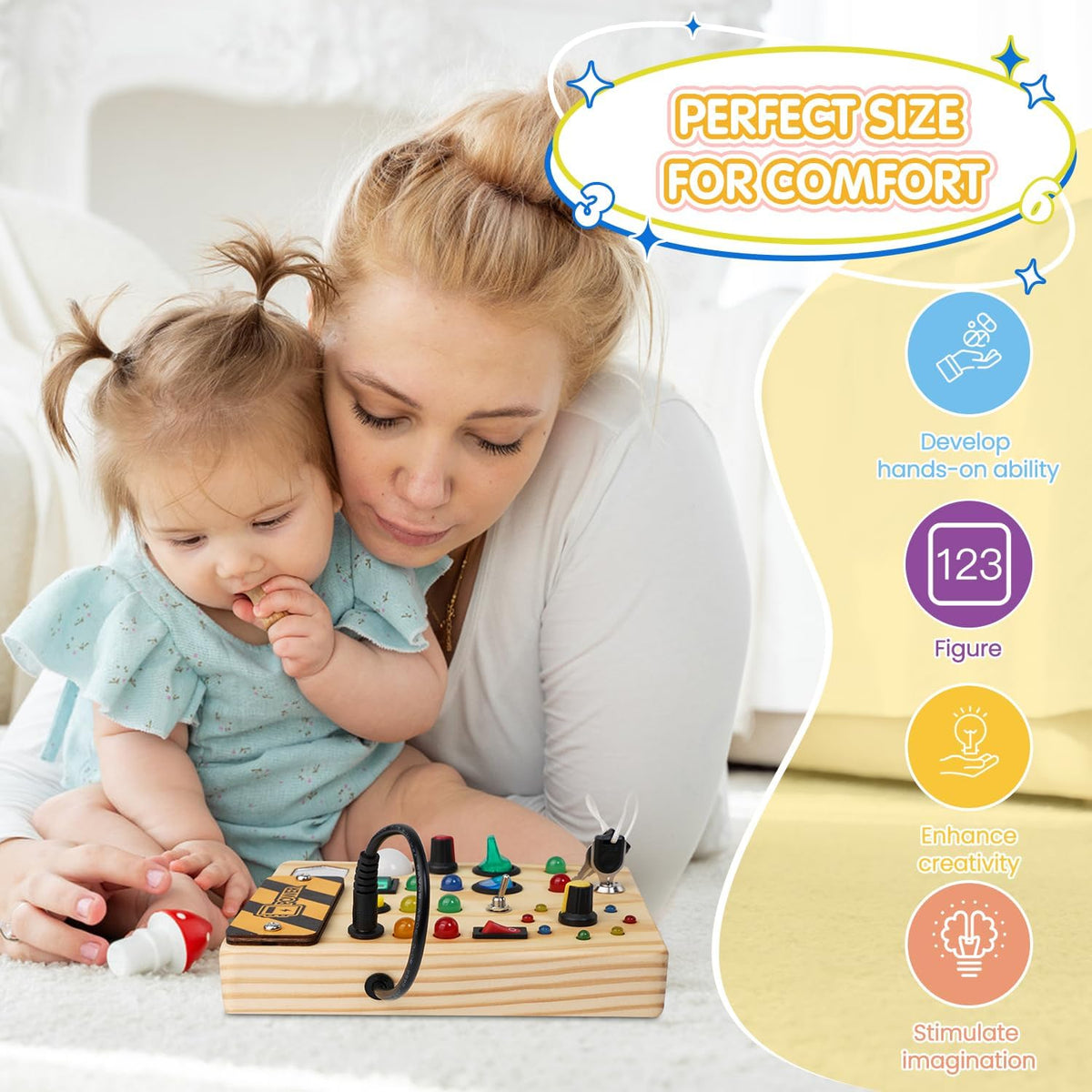 Montessori Mælkebord – LED Lys & Interaktivt Legetøj | ToddlerPlay