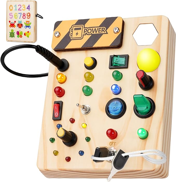 Montessori Mælkebord – LED Lys & Interaktivt Legetøj | ToddlerPlay
