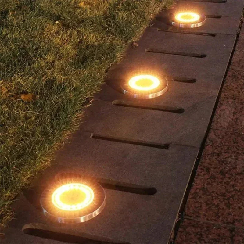 Solarlampe til Haven i Rustfrit Stål med LED Belysning-2