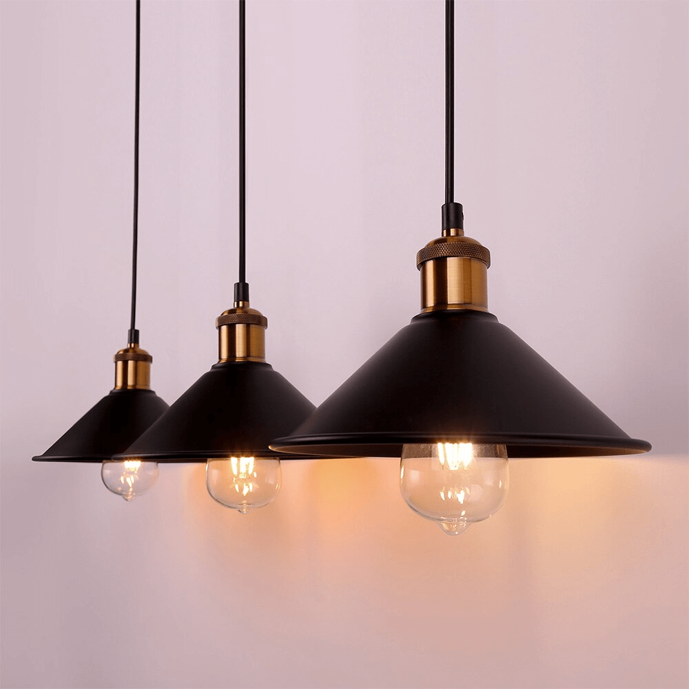 Stilfuld Skærm Loftlampe | BrassAura