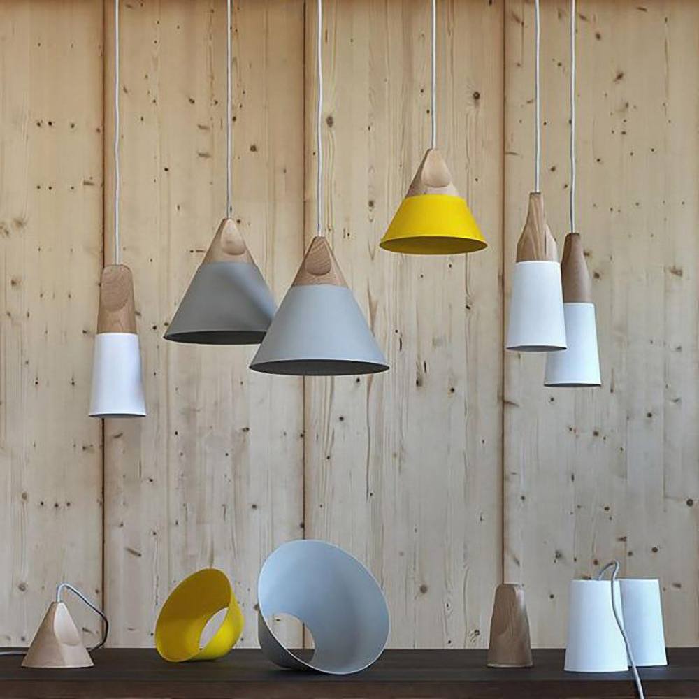 Minimalistisk Træ Pendellampe | NordicLight