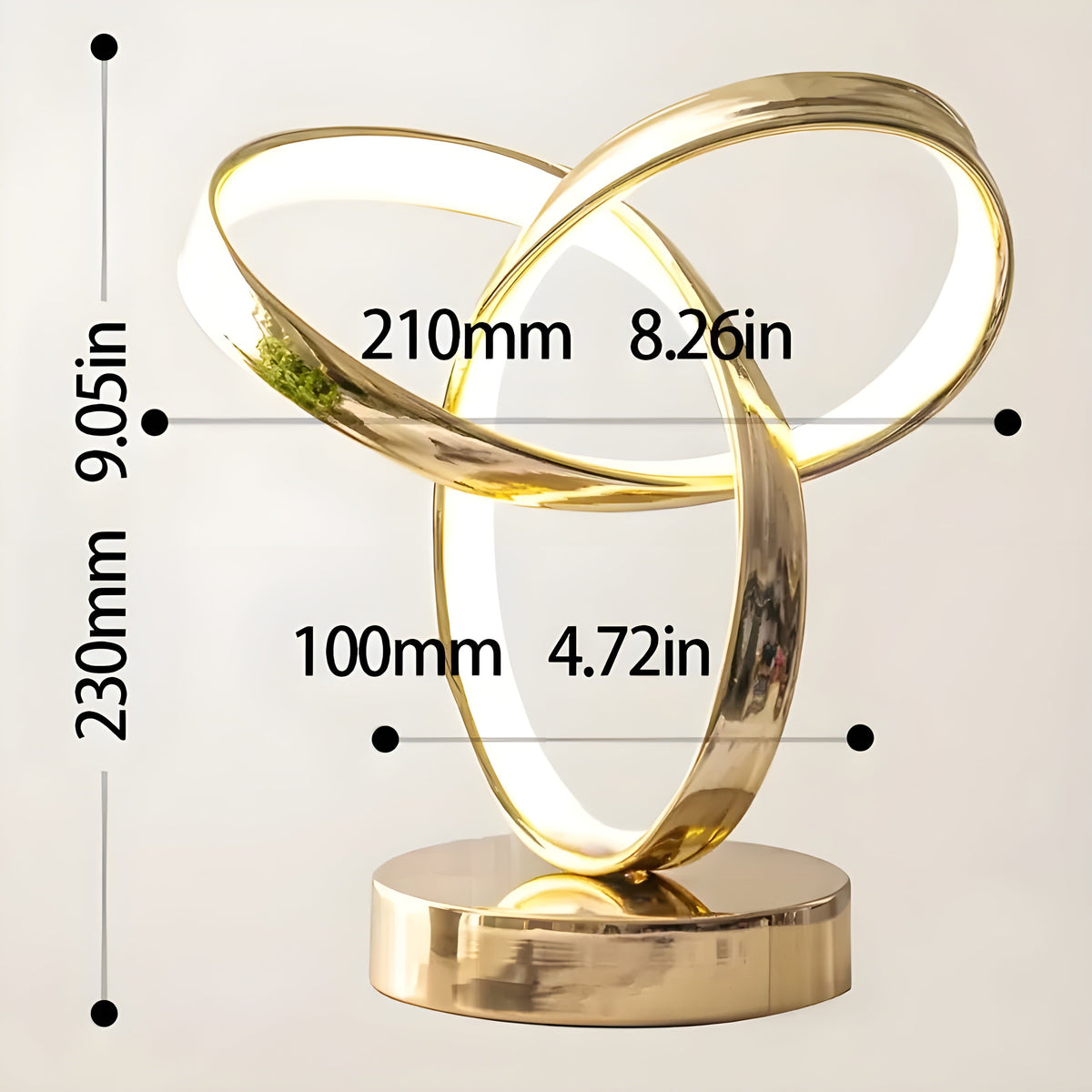 Elegant Guld Bordlampe | DecoGlow