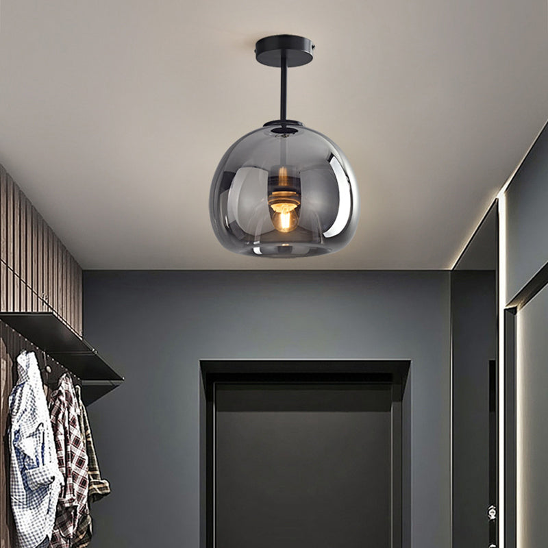 Goldenova - Rund, Chic Loftslampe i Sort og Guld