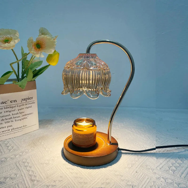 Elegant Bordlampe i Glassten | StoneGlow