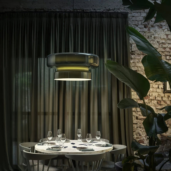 BohemeraGlow Luksuriøs Mundblæst Glas Pendel Lampe