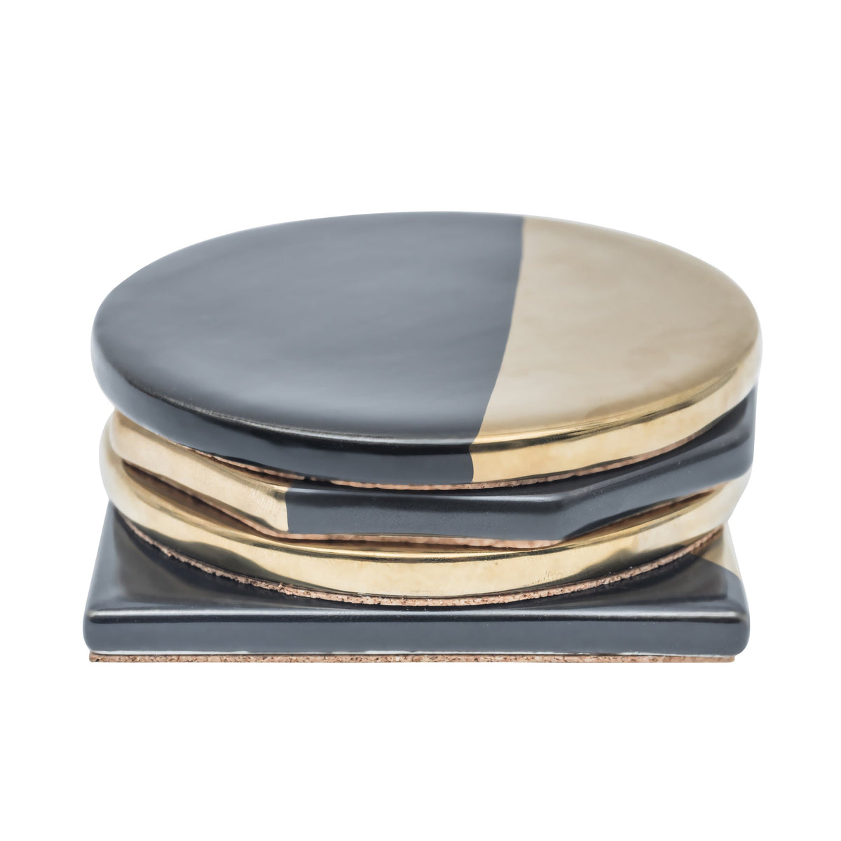 LuxeShield Porcelæns Bordskåner med Guldkanter