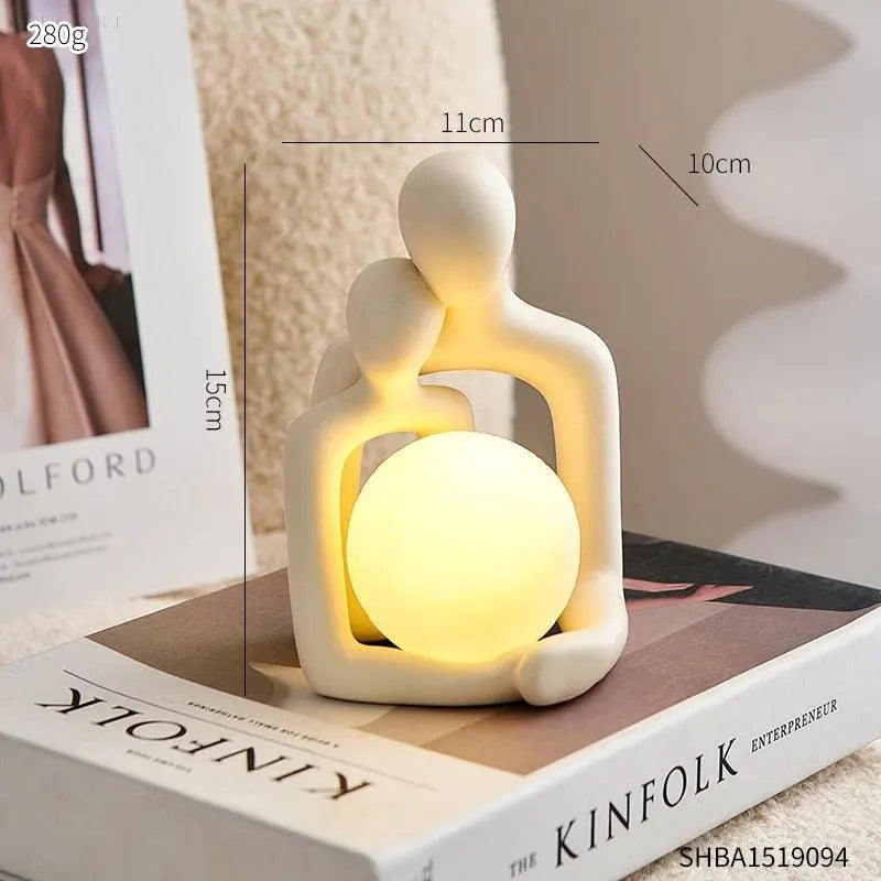 Klassisk Romantisk Omfavnelse Statue Lampe | EternalEmbrace