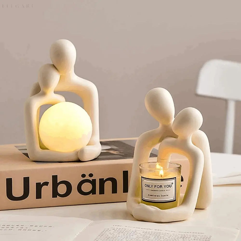 Klassisk Romantisk Omfavnelse Statue Lampe | EternalEmbrace