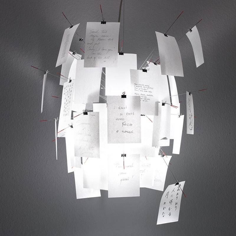 ZettelGlow DIY Lysekrone