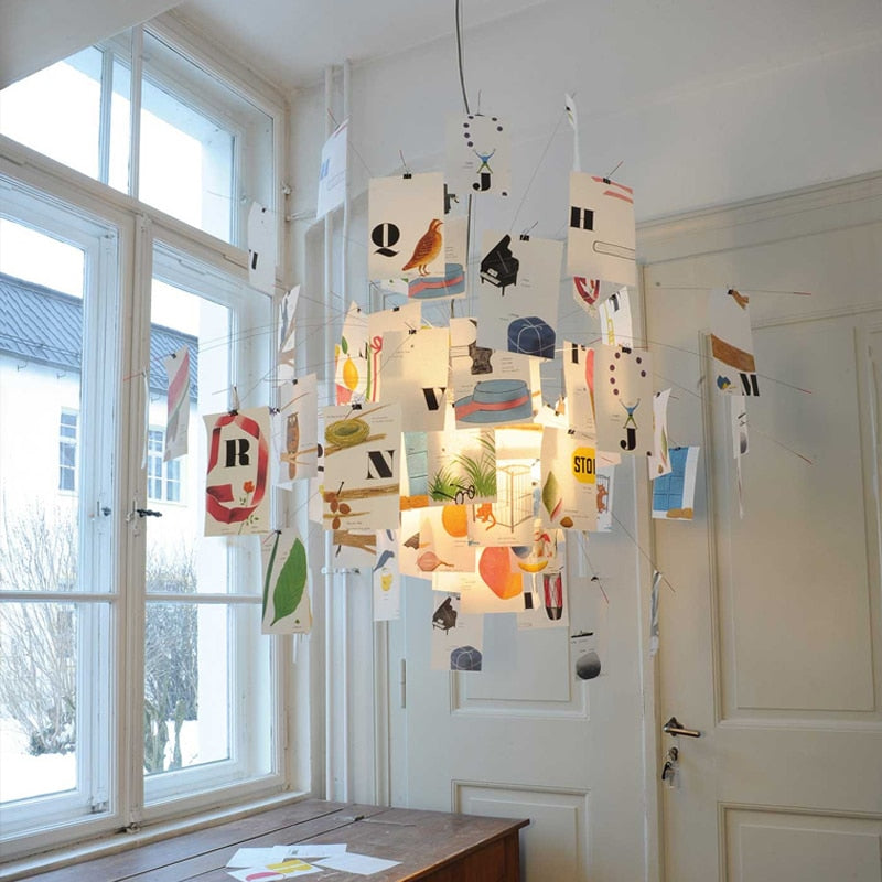 ZettelGlow DIY Lysekrone
