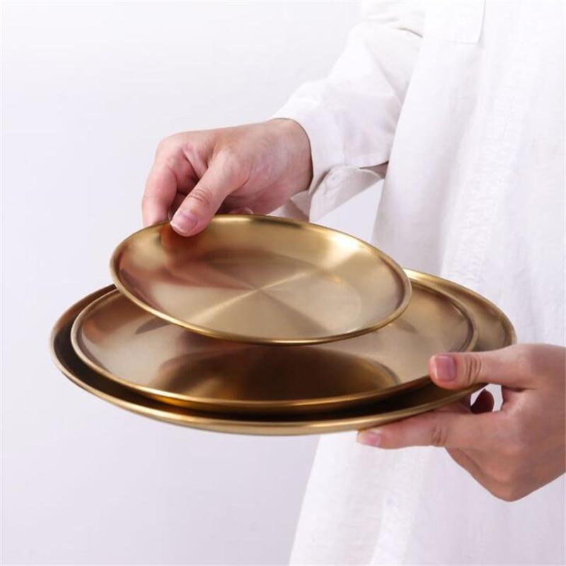 Golden Element Tallerkenkollektion – Elegant 3-delt Sæt | GoldEdge