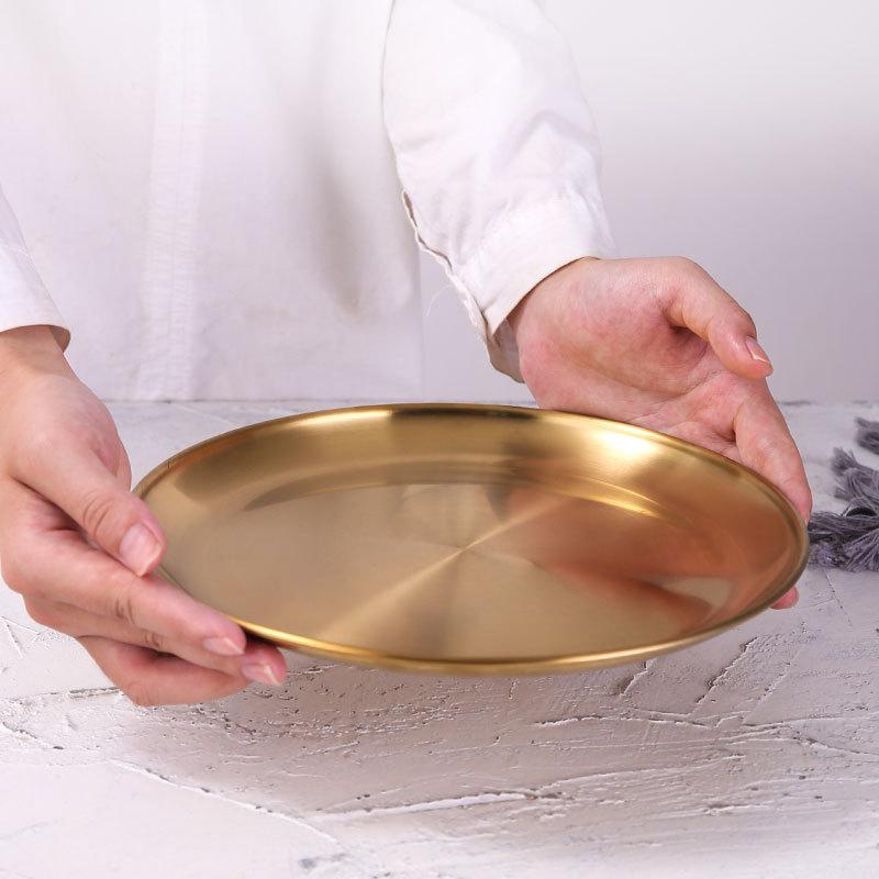 Golden Element Tallerkenkollektion – Elegant 3-delt Sæt | GoldEdge