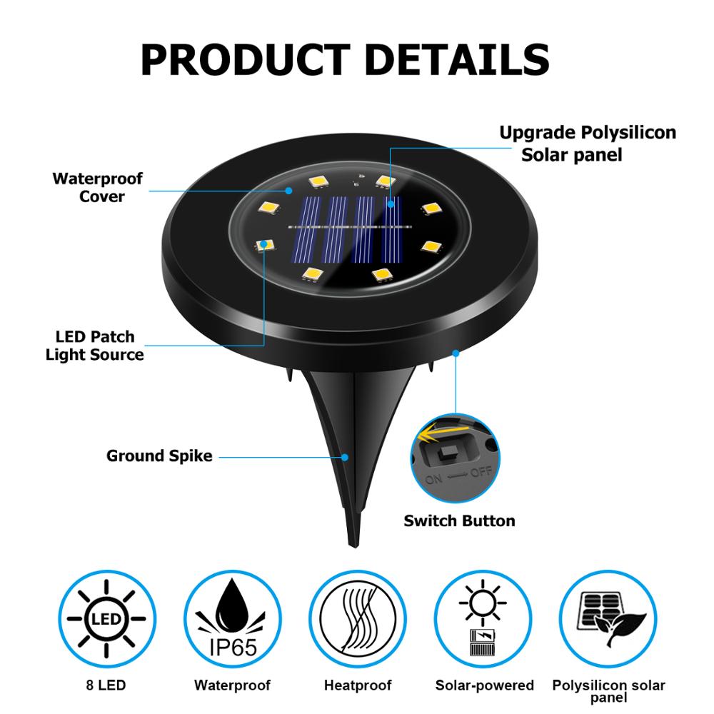 LED Solarlampe til Haven - Miljøvenlig Belysning uden Ledninger-3
