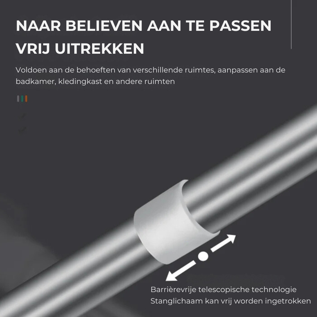 Justerbar Stang – Ingen Boring | Nem Installation | FlexiRod