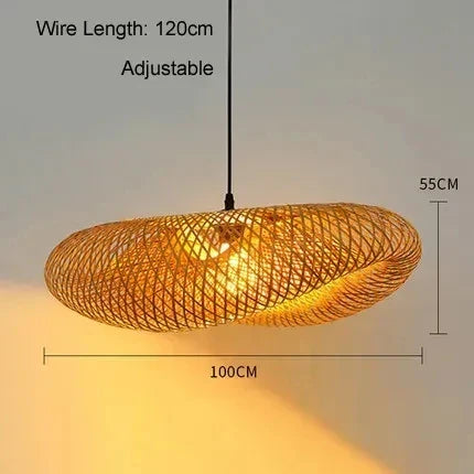 EcoLantern - Vintage Bamboo LED Pendellampe