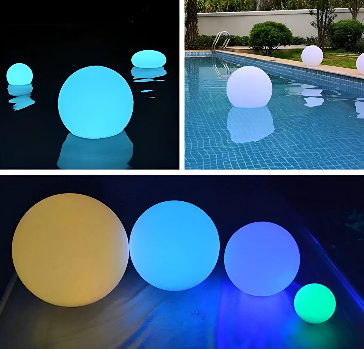 GlimmerSphere LED Buiten Decoratie – Kleurenwisselende, Waterdichte Zwevende Bollen | GlowOrbs