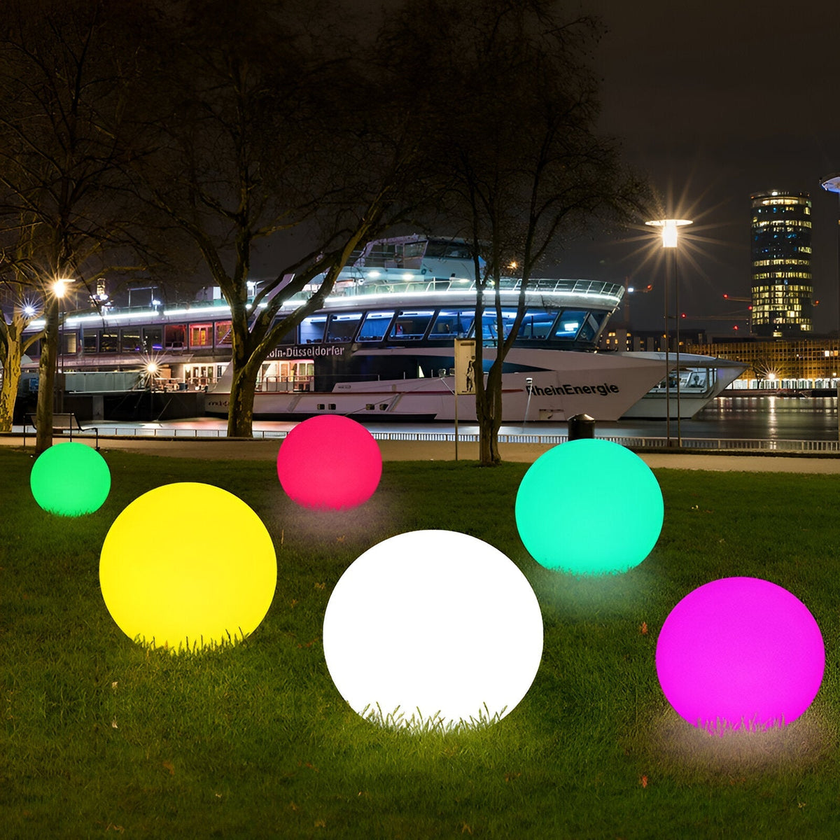 GlimmerSphere LED Buiten Decoratie – Kleurenwisselende, Waterdichte Zwevende Bollen | GlowOrbs