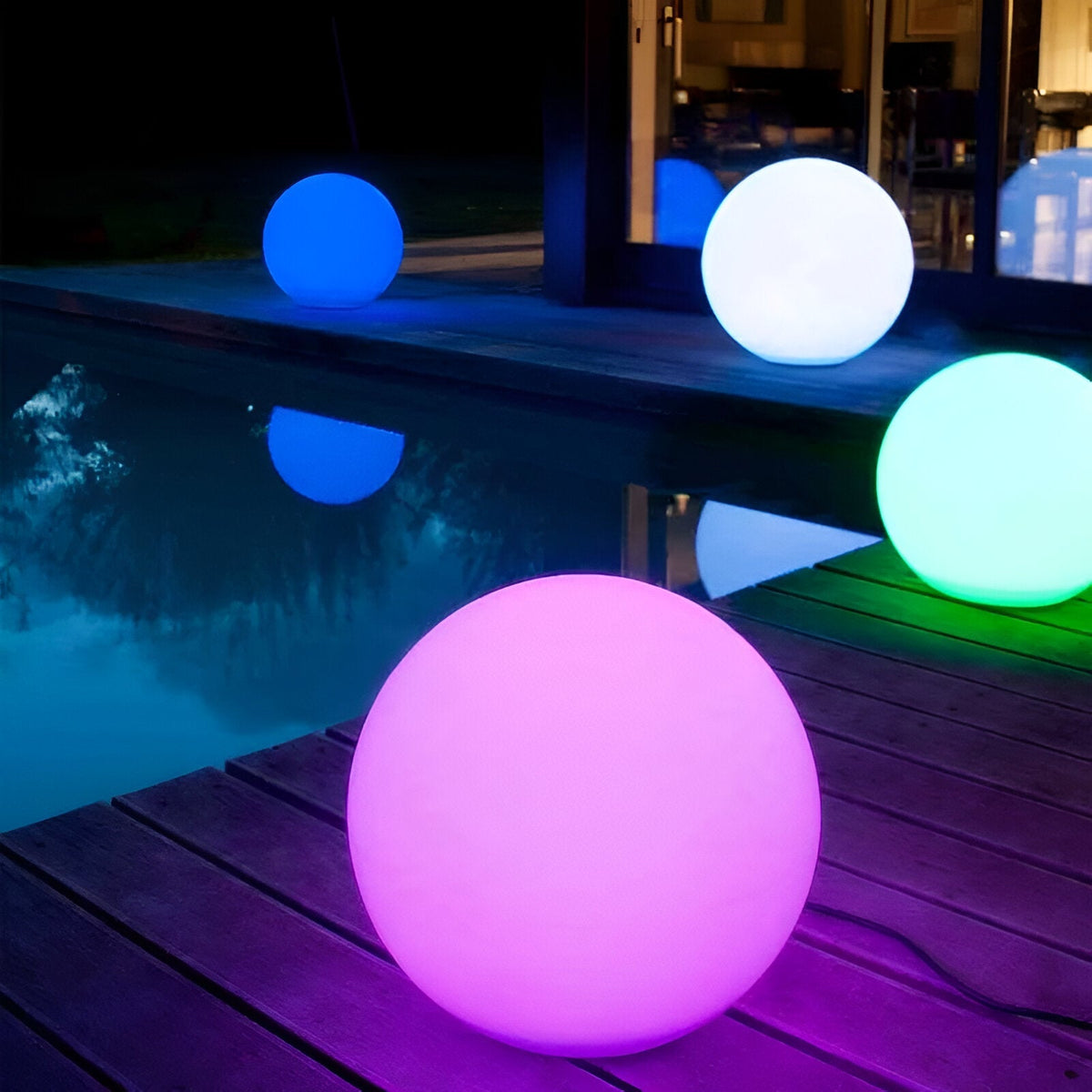 GlimmerSphere LED Buiten Decoratie – Kleurenwisselende, Waterdichte Zwevende Bollen | GlowOrbs