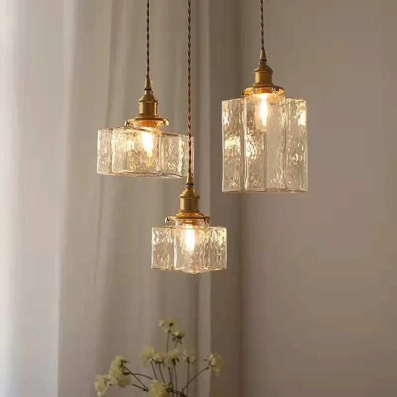 HarmonyGlow Vintage Glas Pendel Lampe