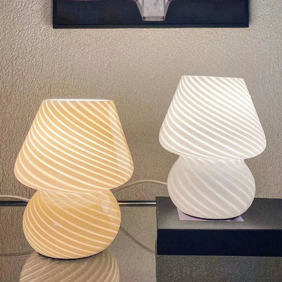 Glas Bordlampe til Skrivebord | CrystalGlow