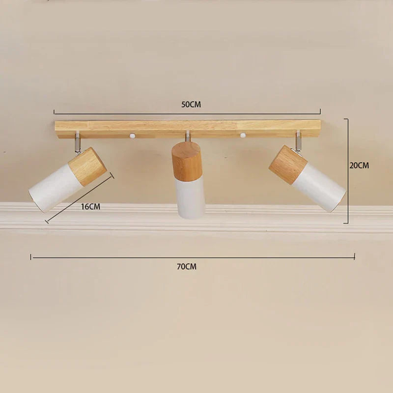 Moderne Træ Loftlampe | WoodAura