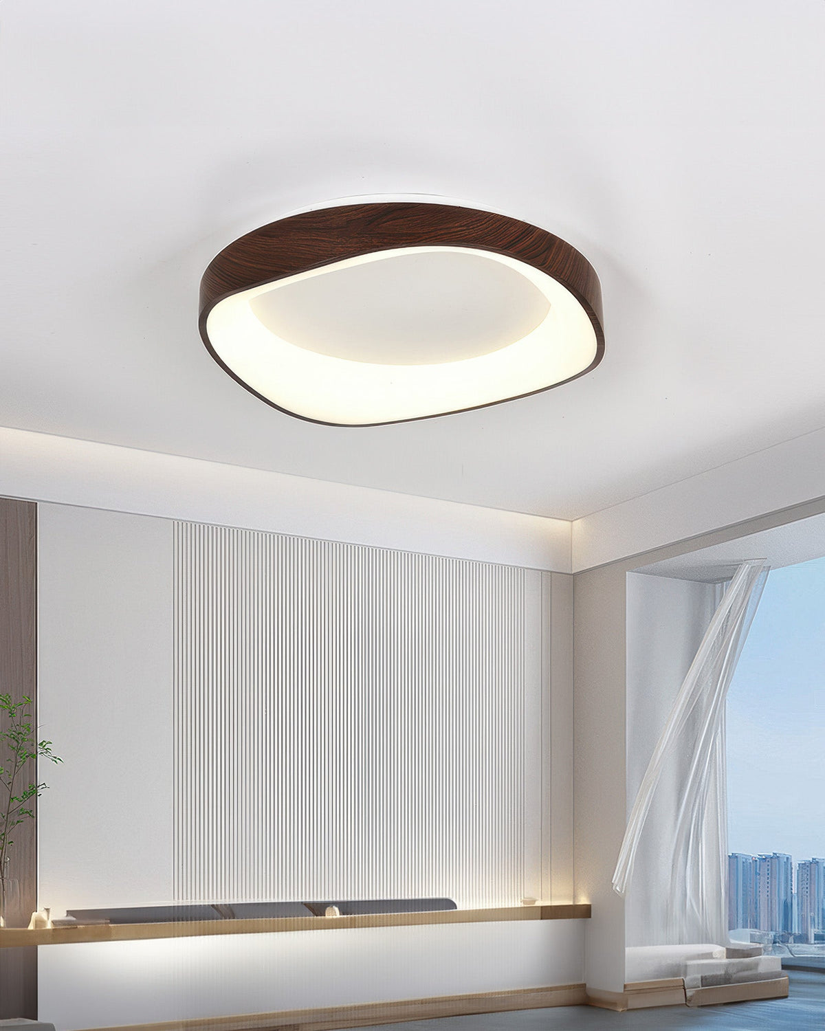Slank Træ LED Loftlampe | WoodGlow