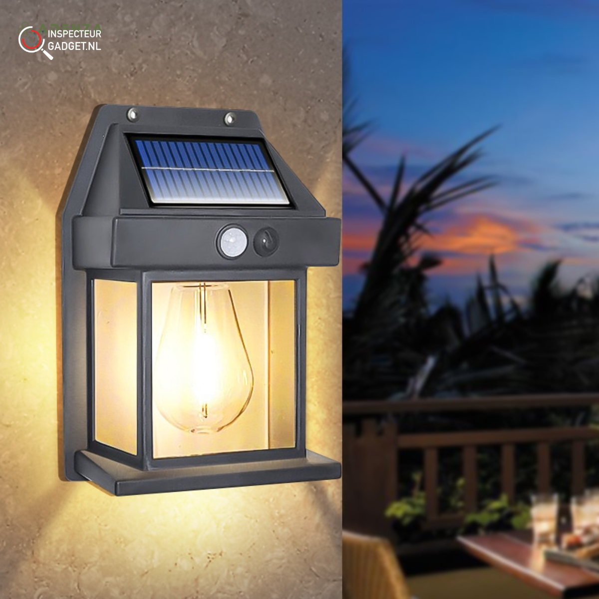 LED Solarlampe til Udendørs Brug med Automatisk Tænd/Sluk-Funktion-1