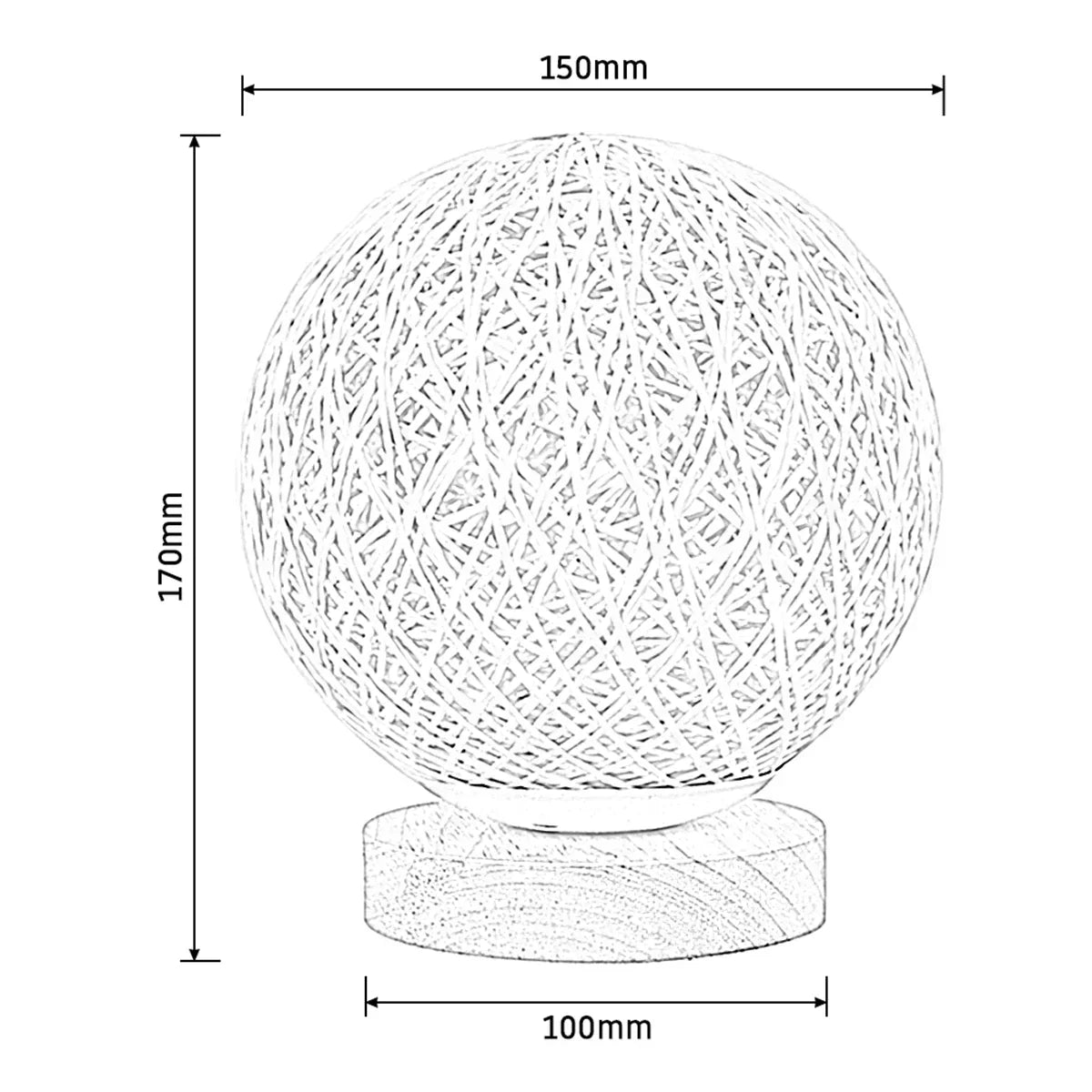 Rattan Bordlampe – Naturlig og Stilfuld | RattanGlow