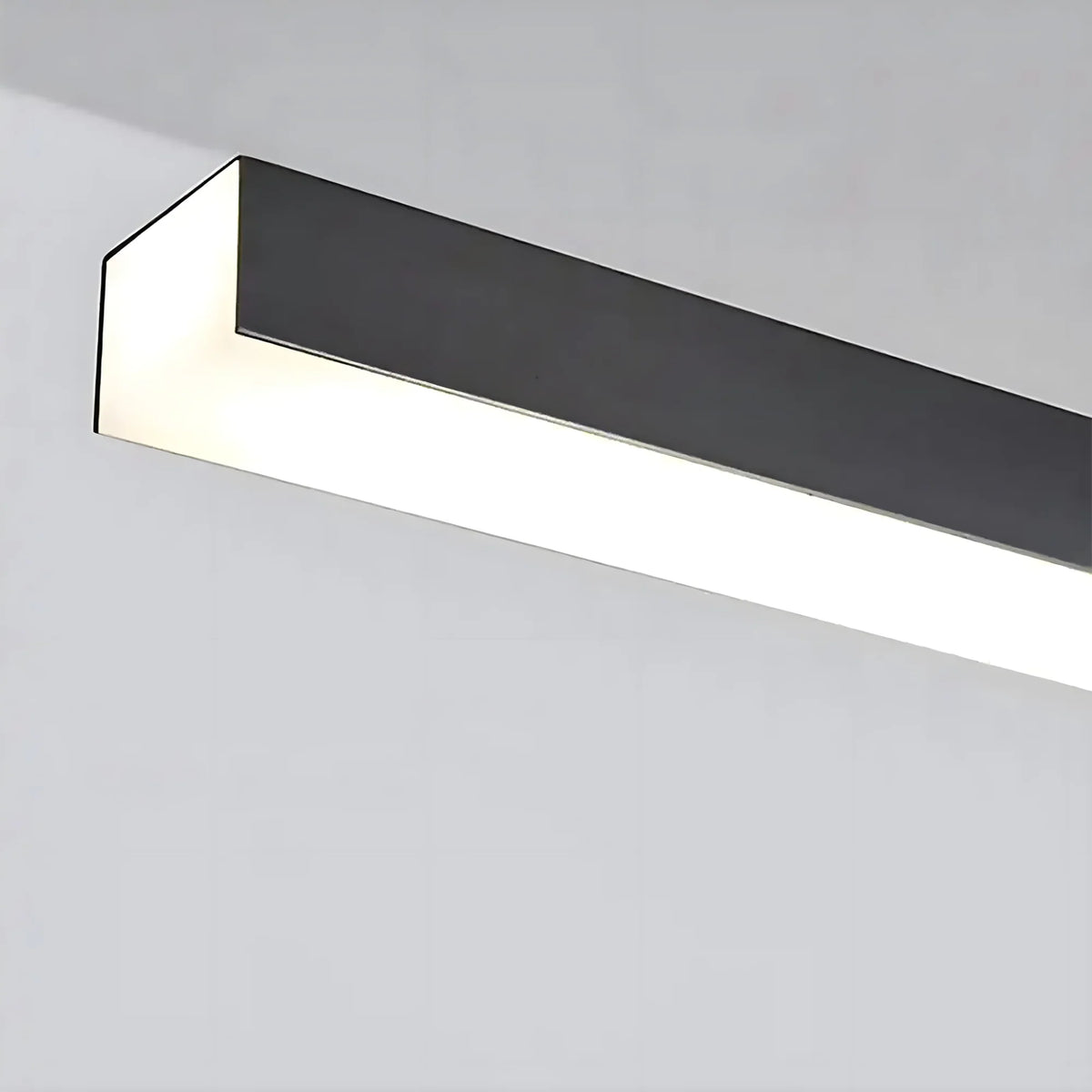 Minimalistisk Sort LED Hængelampe