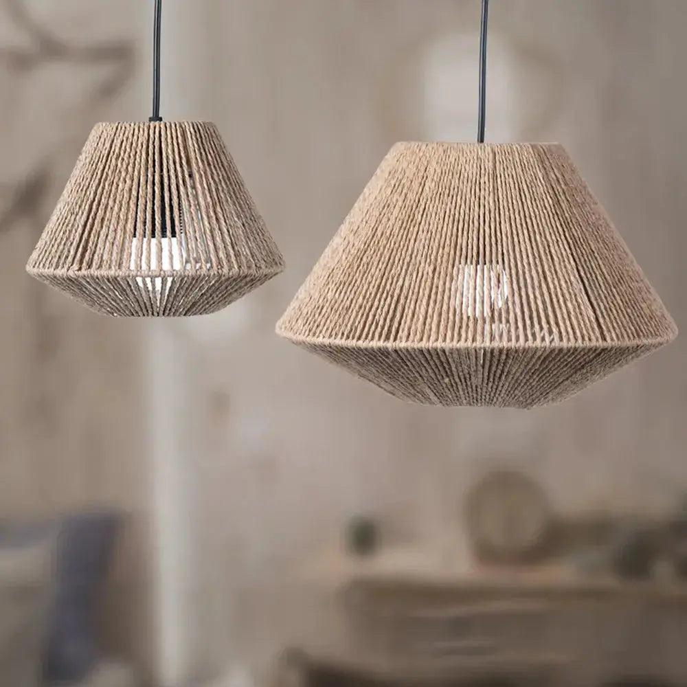 Rustik Rotan Hængelampe | NaturaWeave