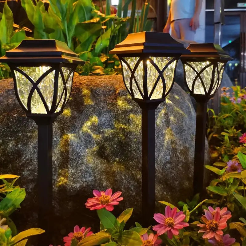 Solarlampe til Haven med Rustfrit Stål og LED Lys-1
