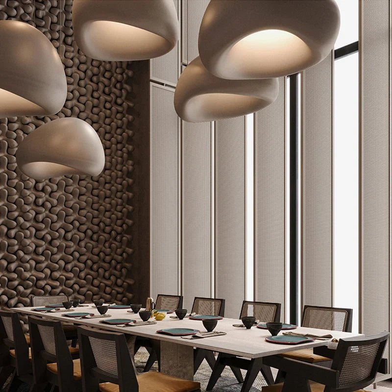 Wabi Sabi Pendellampe - Moderne Loftkrystal Lysekrone