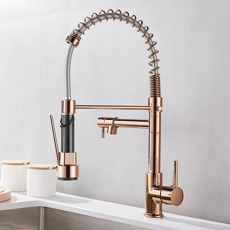 Luksuriøs Køkkenhane med Dobbelt Tud | DualFlow Luxe