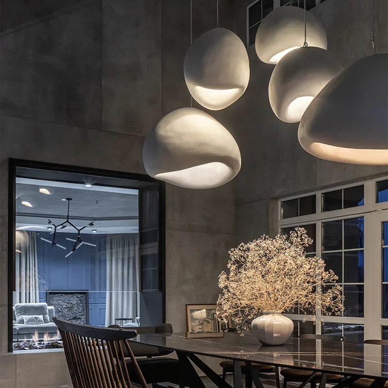 Wabi Sabi Pendellampe - Moderne Loftkrystal Lysekrone