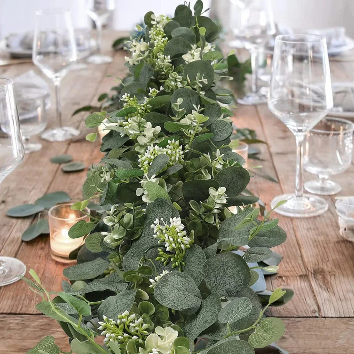 EucaGreen – Kunstig Eucalyptus Sæt (2 Stykker) | Naturlig Elegance