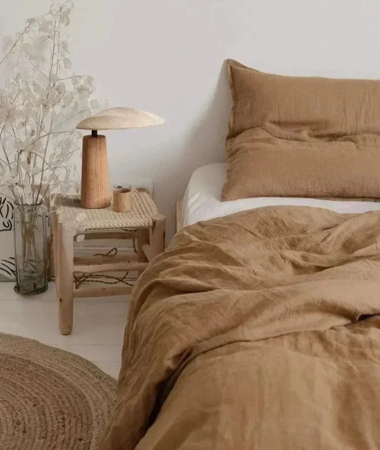 Vintage Træbordlampe med Zen LED Lys | ZenWood
