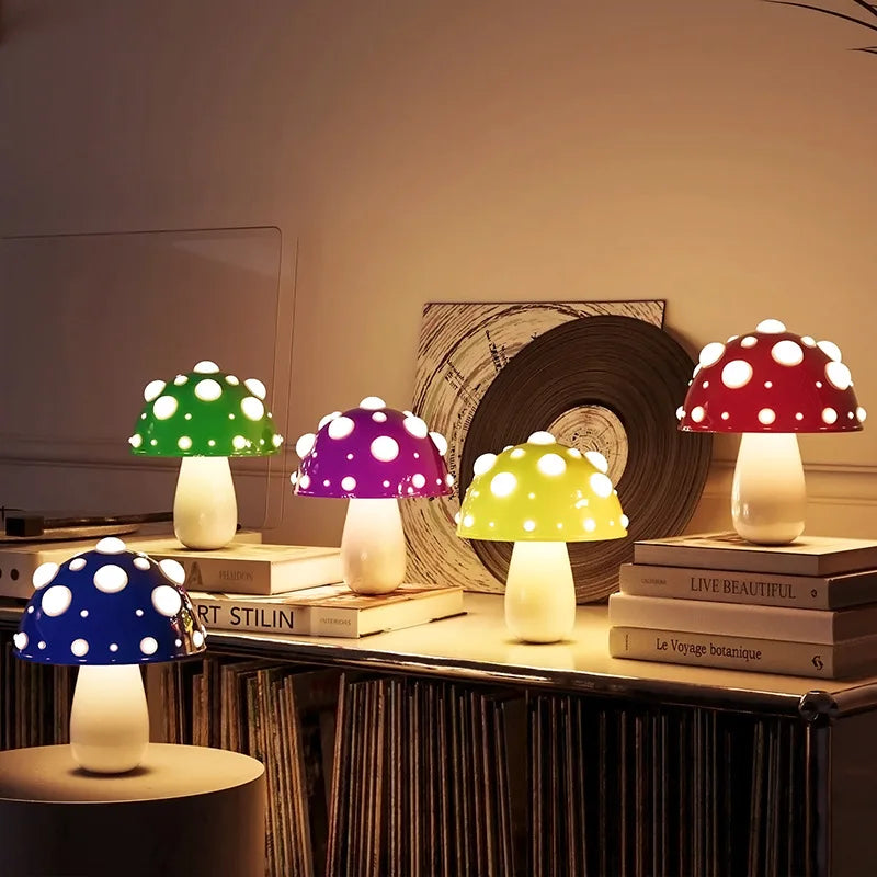 USB Genopladelig LED Svampelampe | MushroomGlow