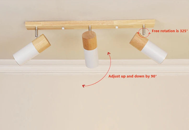 Moderne Træ Loftlampe | WoodAura