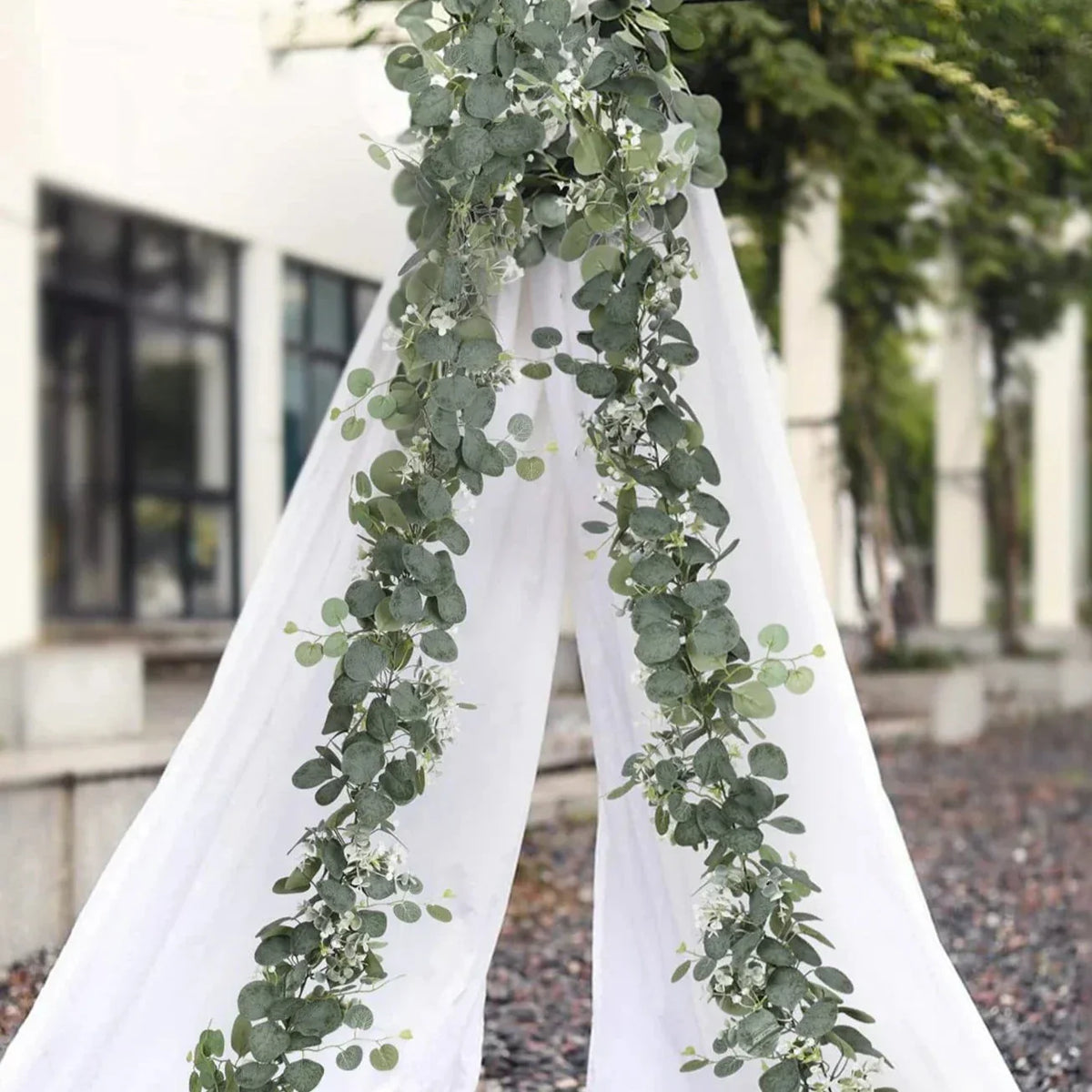 EucaGreen – Kunstig Eucalyptus Sæt (2 Stykker) | Naturlig Elegance