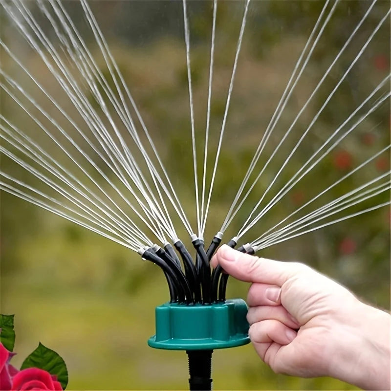 12-i-1 Havevanding System med Justerbar 360 Graders Sprinkler-1