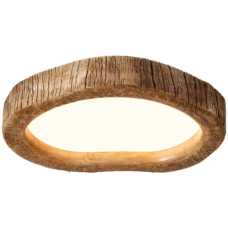 Naturlig Træ Loftlampe | TimberGlow