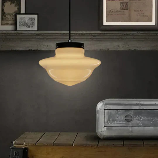 Geometrisk Mat Glas Loftlampe | GeoGlow