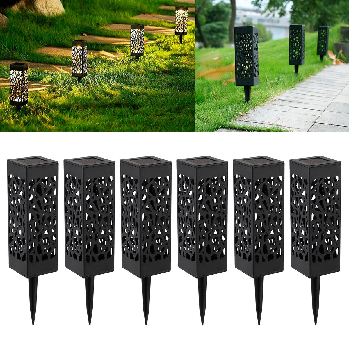 Solarlampe til Have med Realistisk Flammeeffekt og Solenergidrift-2