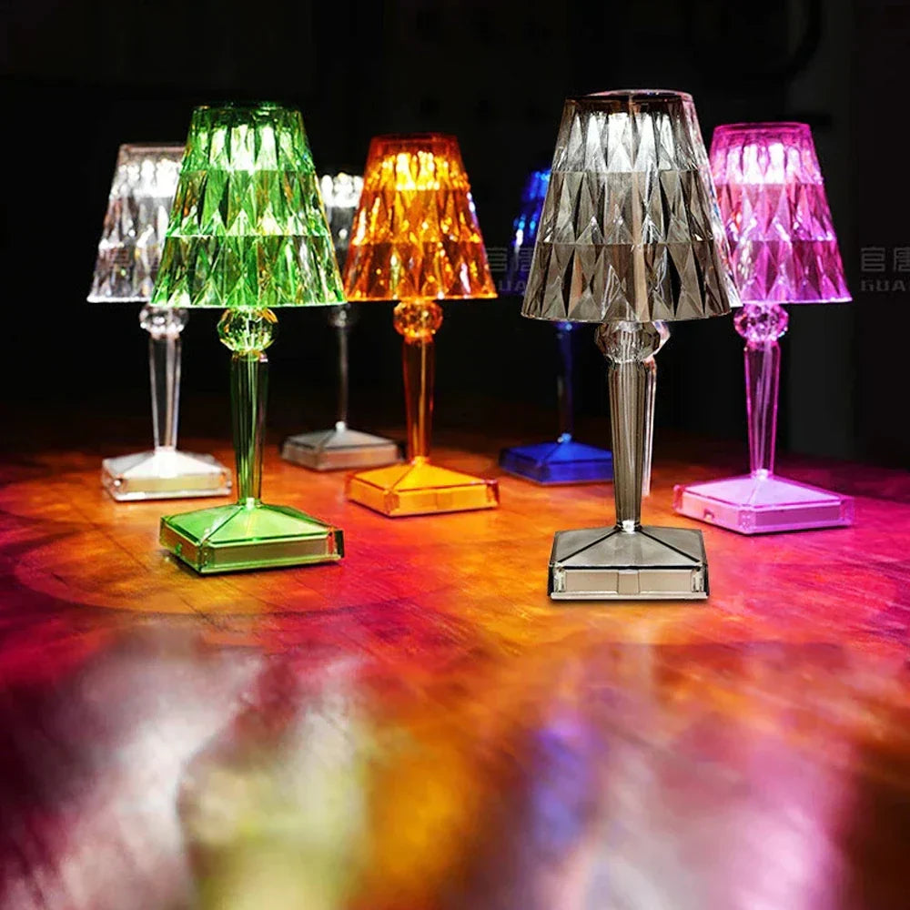LED Kristal Tafellamp – Elegant og Justerbar | CrystalGlow