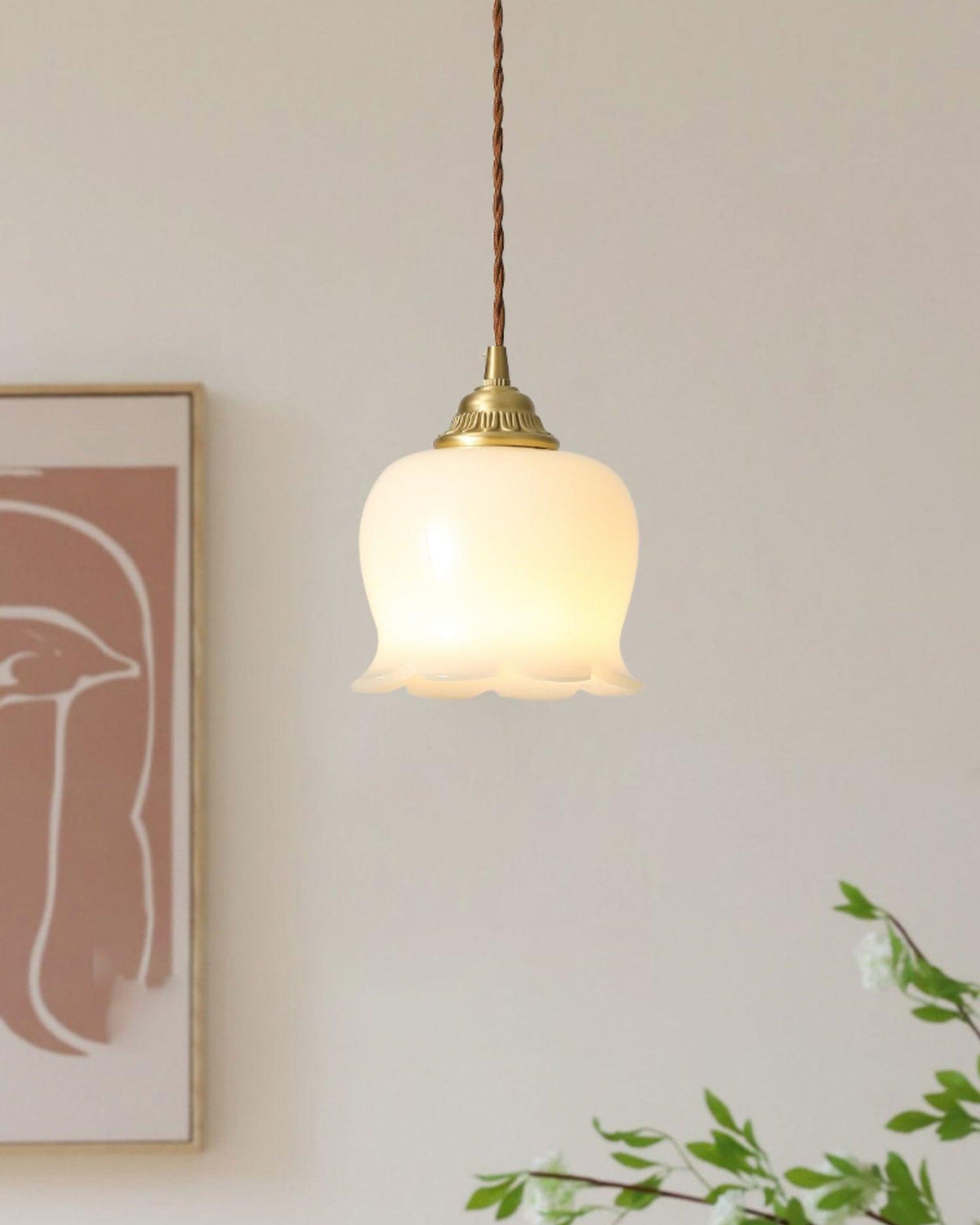 Stilfuld Glas Loftlampe | LumiSphere