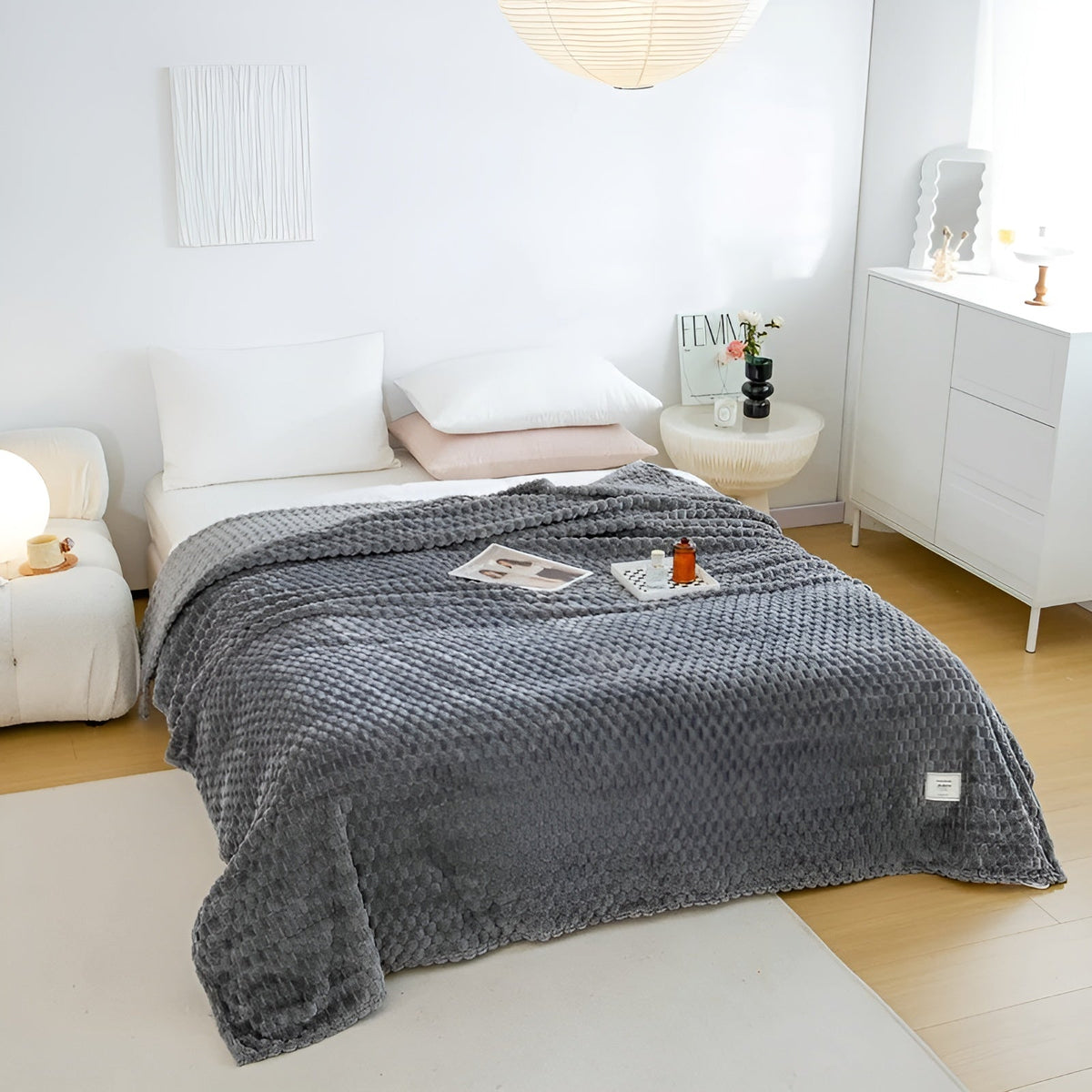Blød Tæppe – Super Hyggelig | Perfekt til Sofa & Seng | CozyBlanket