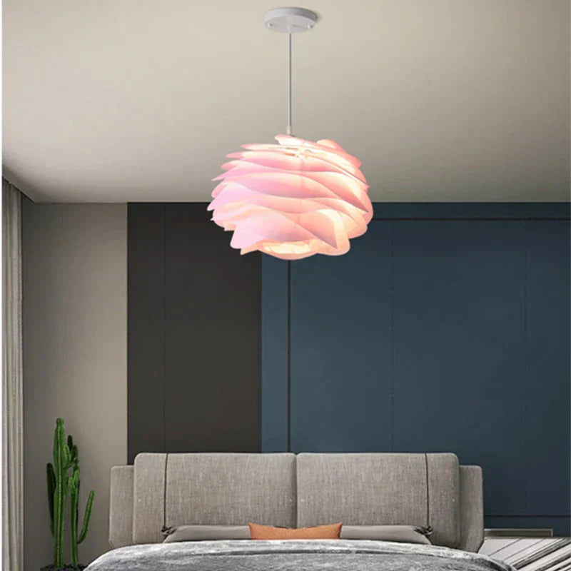 BlomsterLys – Kunstnerisk Glasloftslampe
