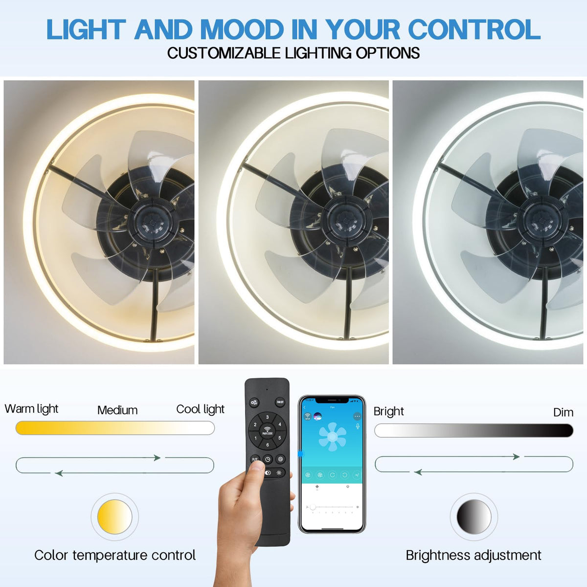 Moderne Ventilator Loftlampe | AeroLight