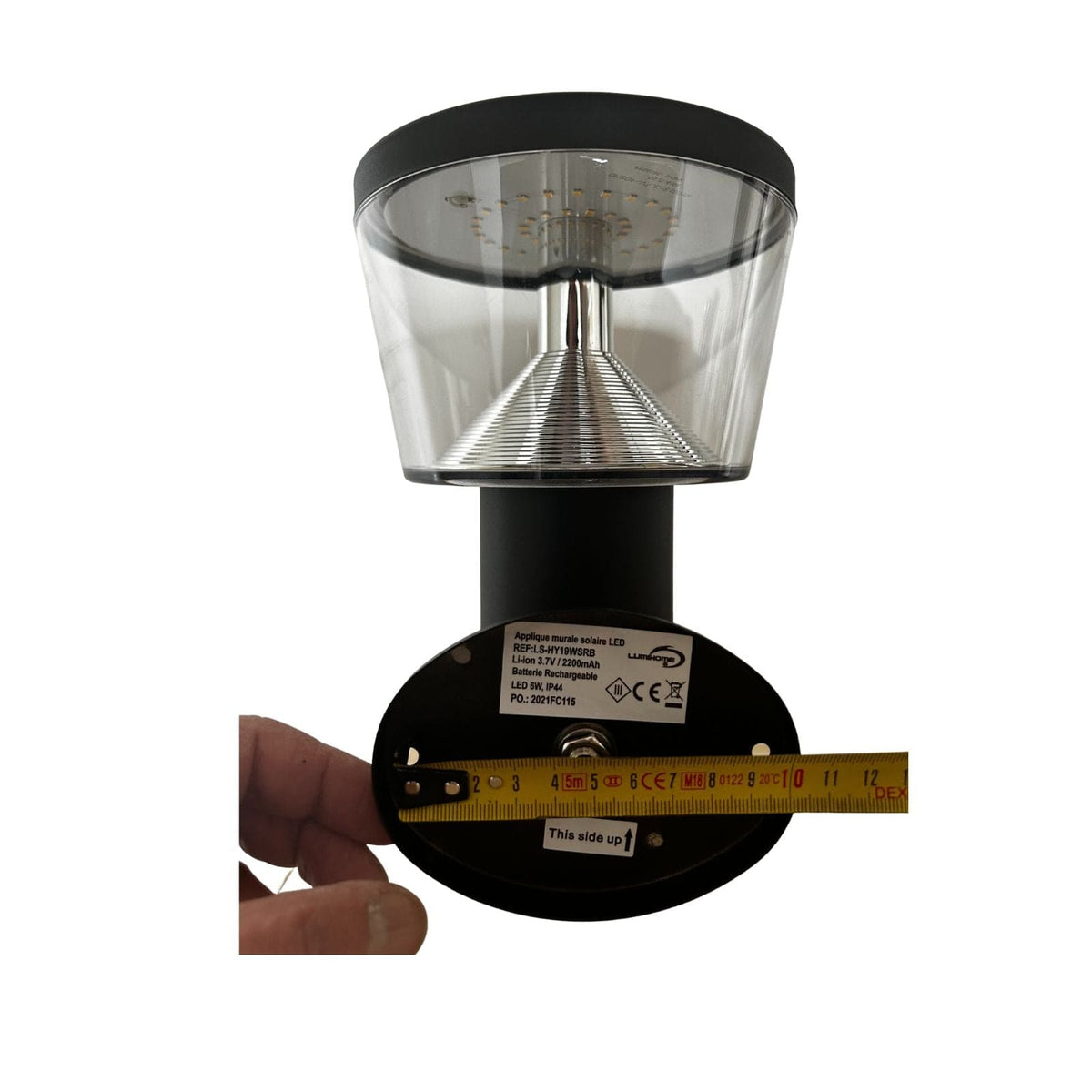 Solarlampe Til Væg Med Høj Lysstyrke Og Bevægelsessensor I Rustfrit Stål-4